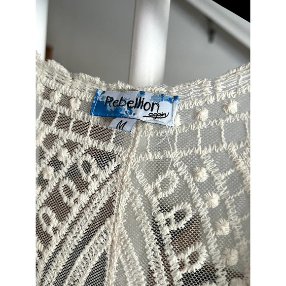 Rebellion Again Lace Kimono Size Medium‎ - Picture 3 of 5